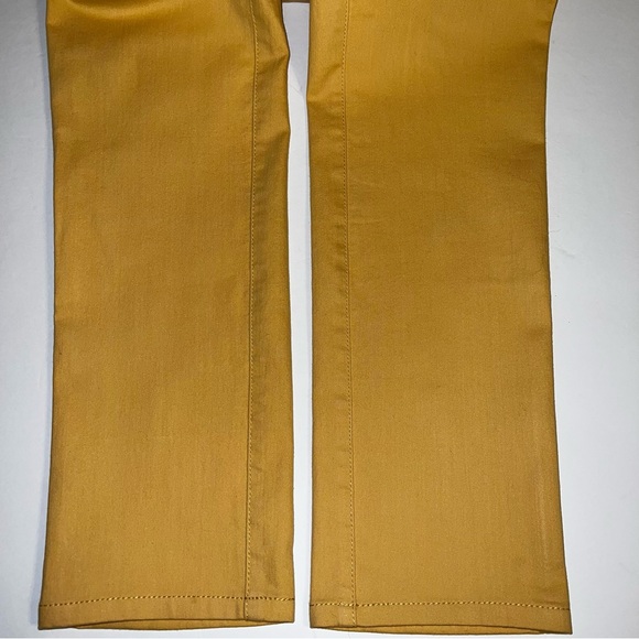 Lafayette 148 New York Thompson Straight Leg Jean Gold Yellow Sz 8 - Picture 8 of 13